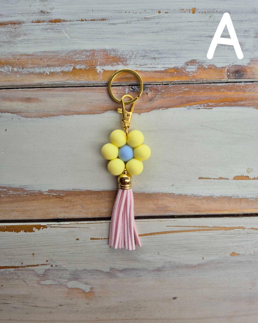 Love Yourself Daisy Keychain