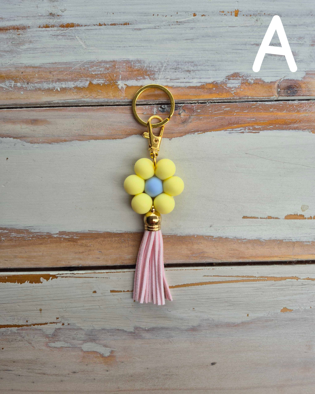 Love Yourself Daisy Keychain