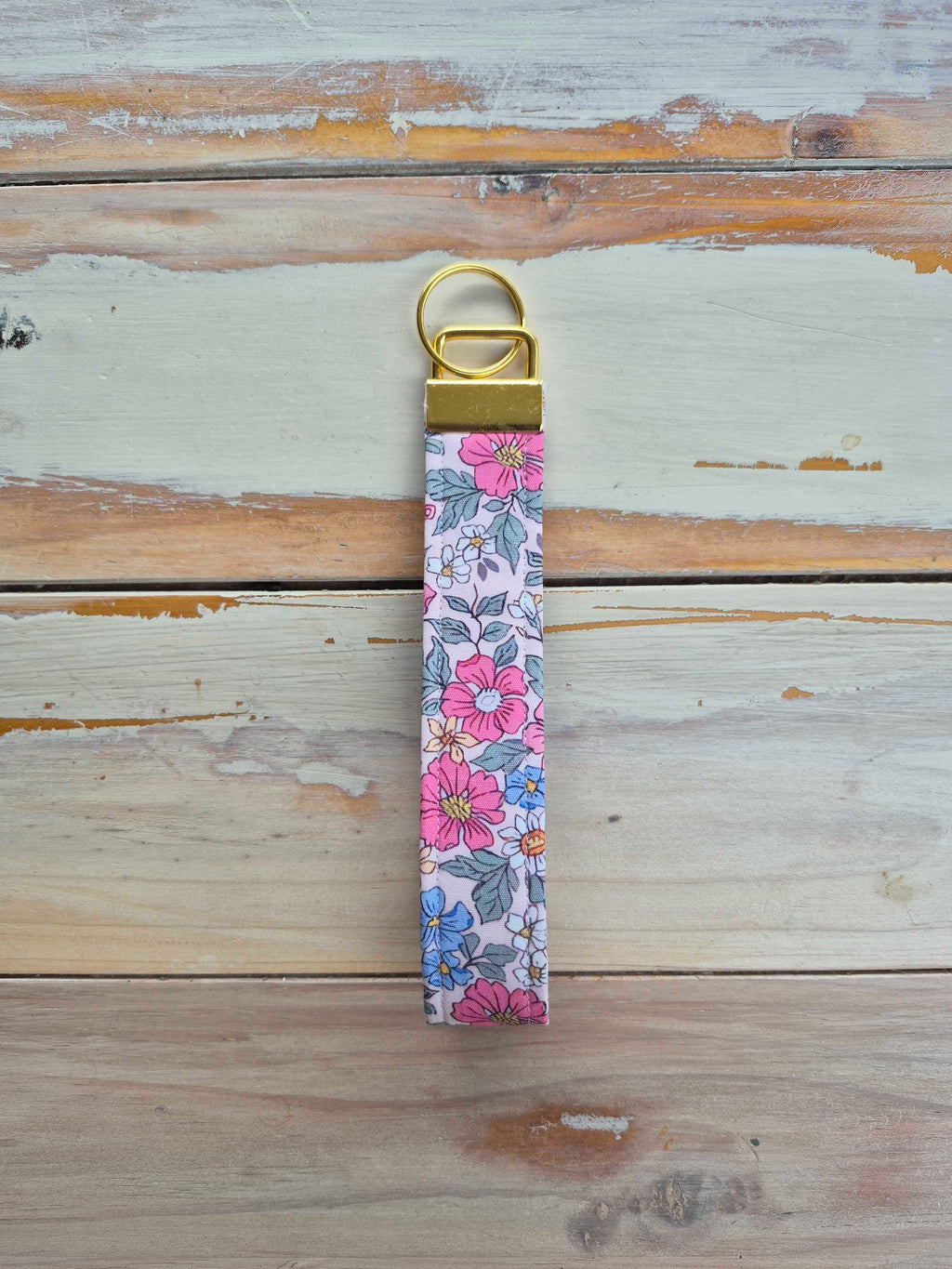 Love Yourself Floral Fabric Wristlet