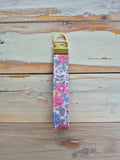 Love Yourself Floral Fabric Wristlet