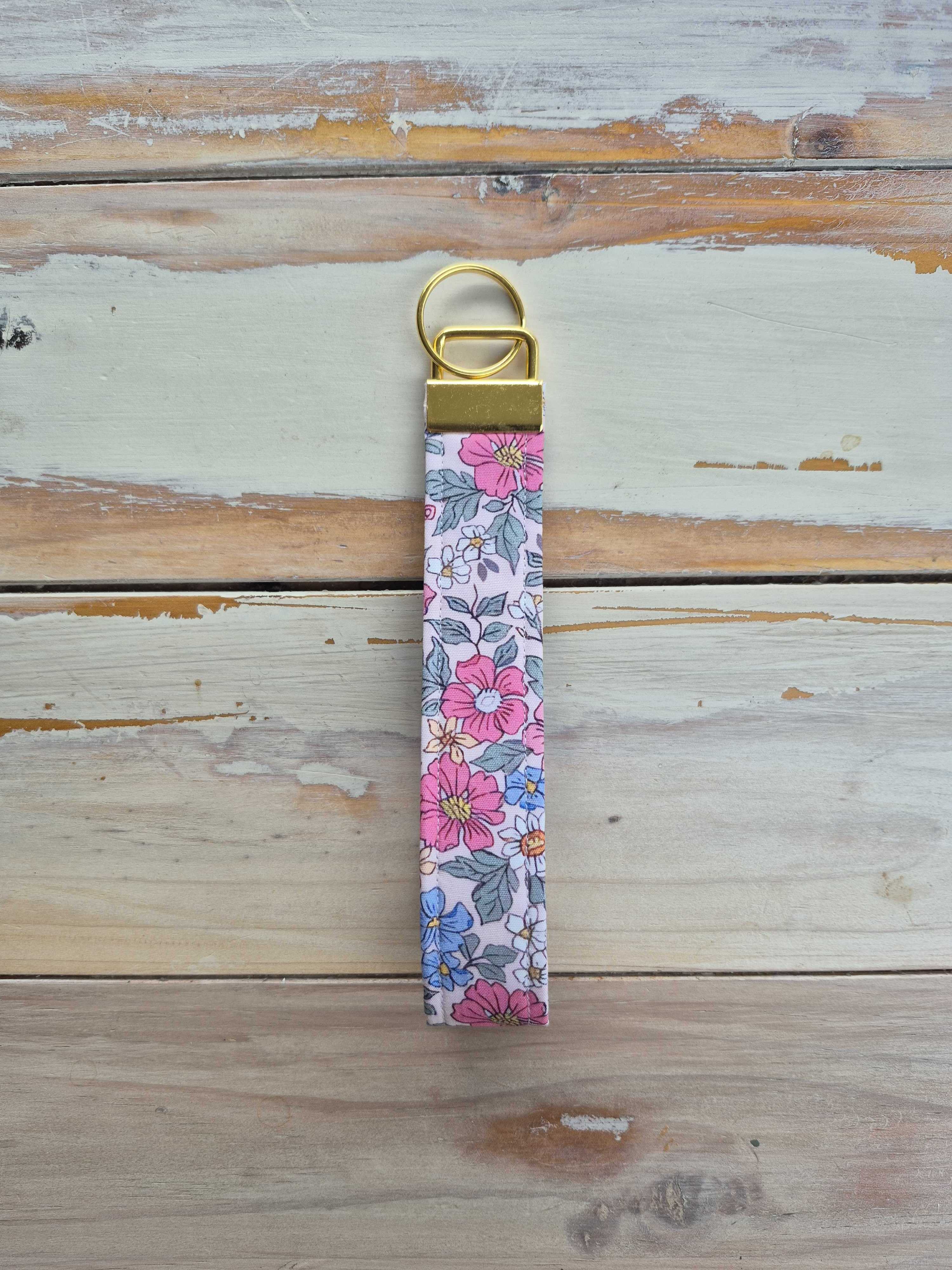 Love Yourself Floral Fabric Wristlet