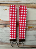 Gochugaru Gingham Fabric Wristlet