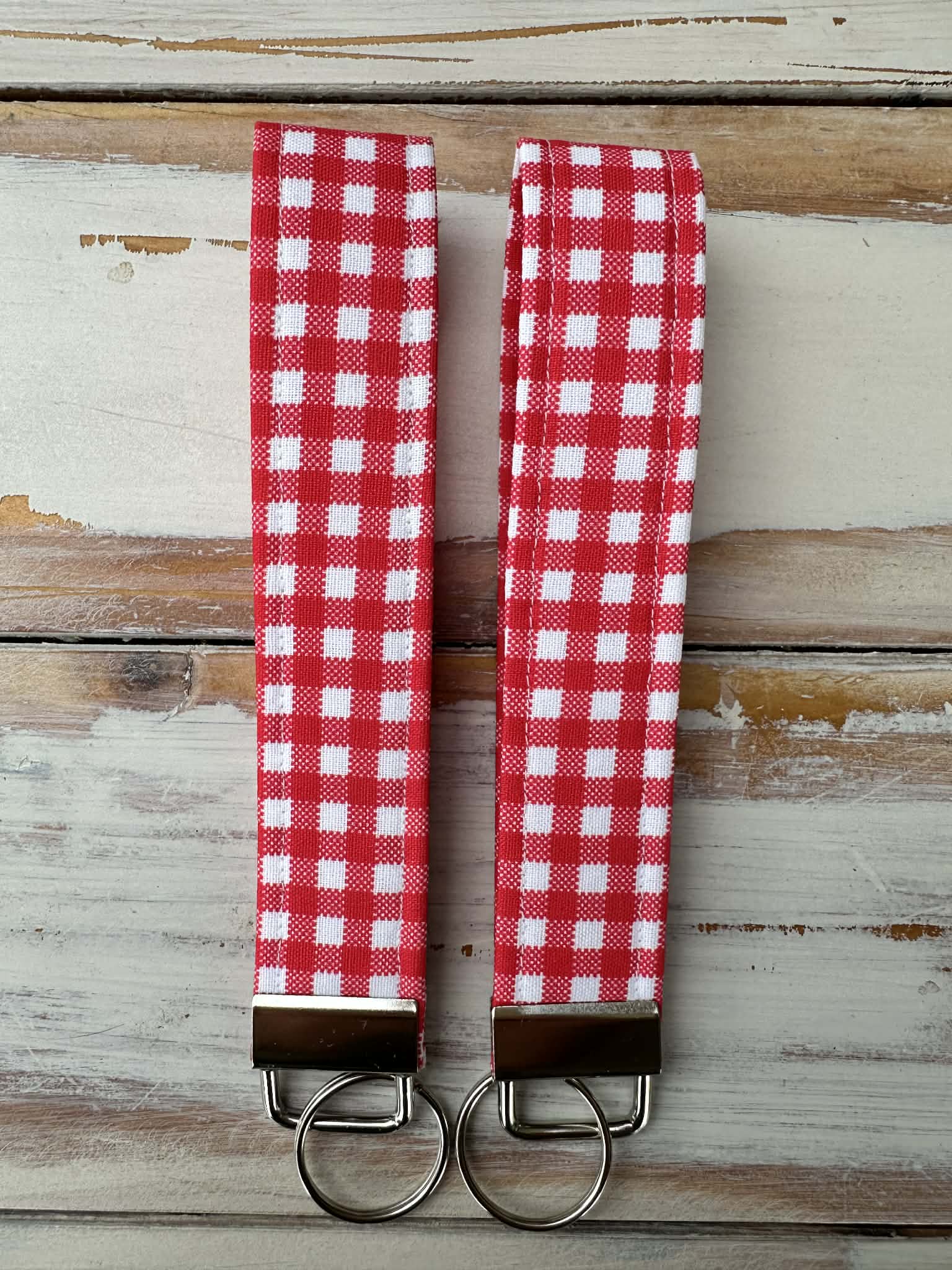 Gochugaru Gingham Fabric Wristlet