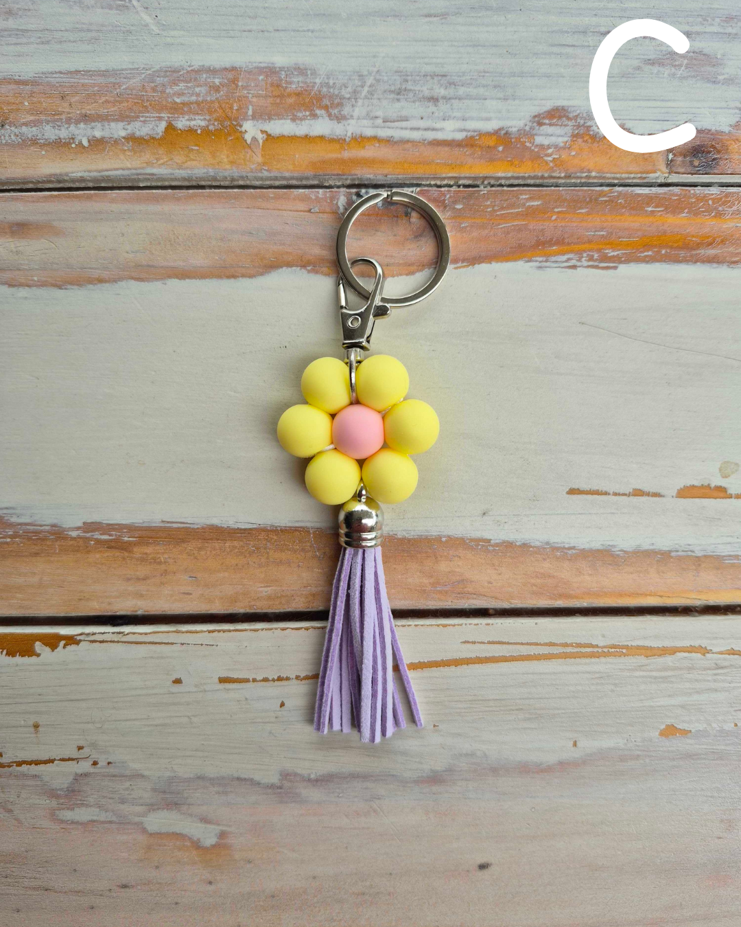 Love Yourself Daisy Keychain
