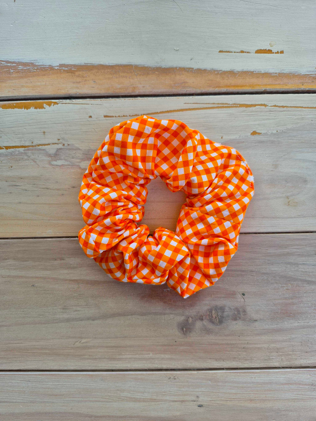 Tangerine Picnic Scrunchie