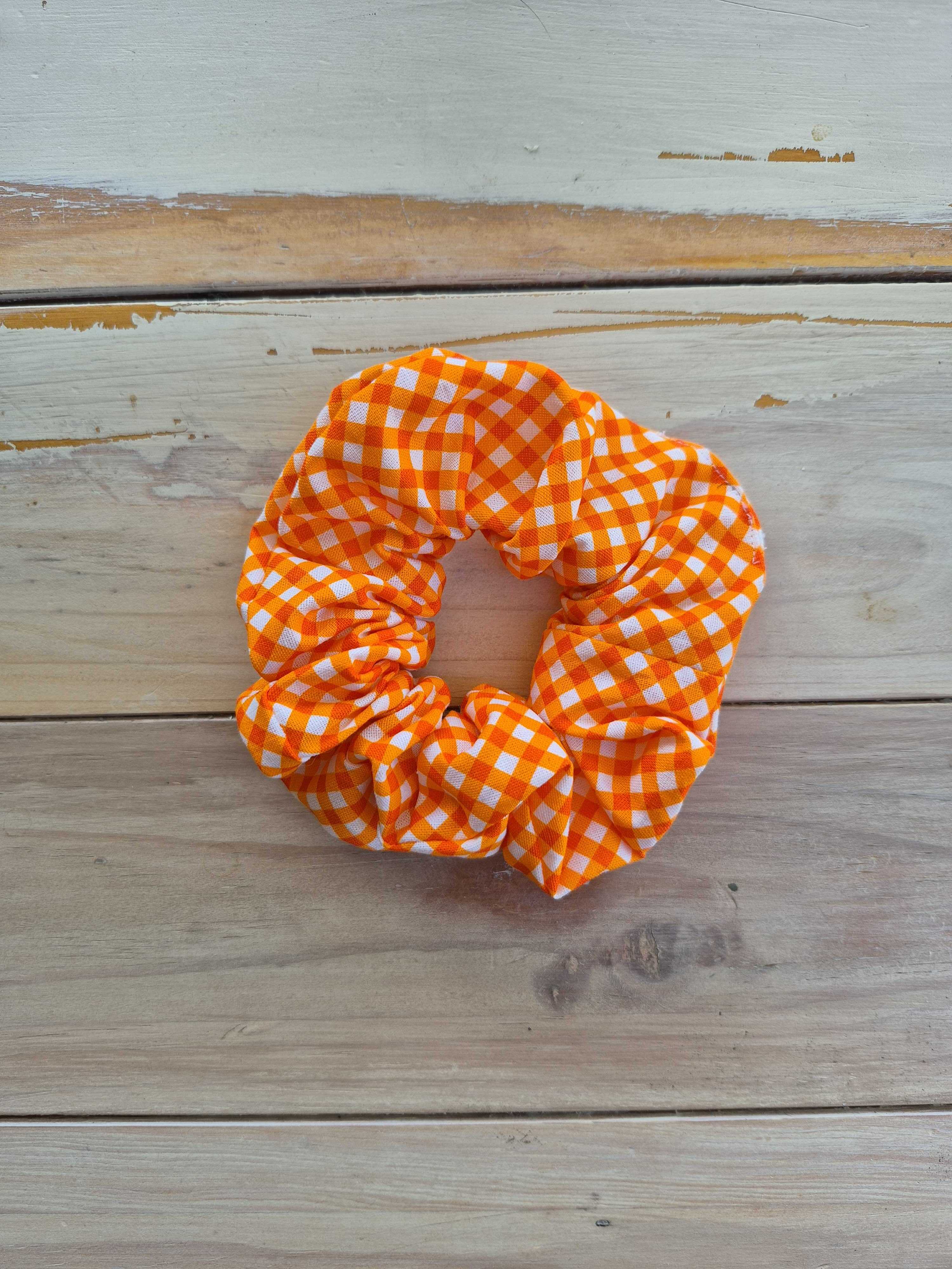 Tangerine Picnic Scrunchie
