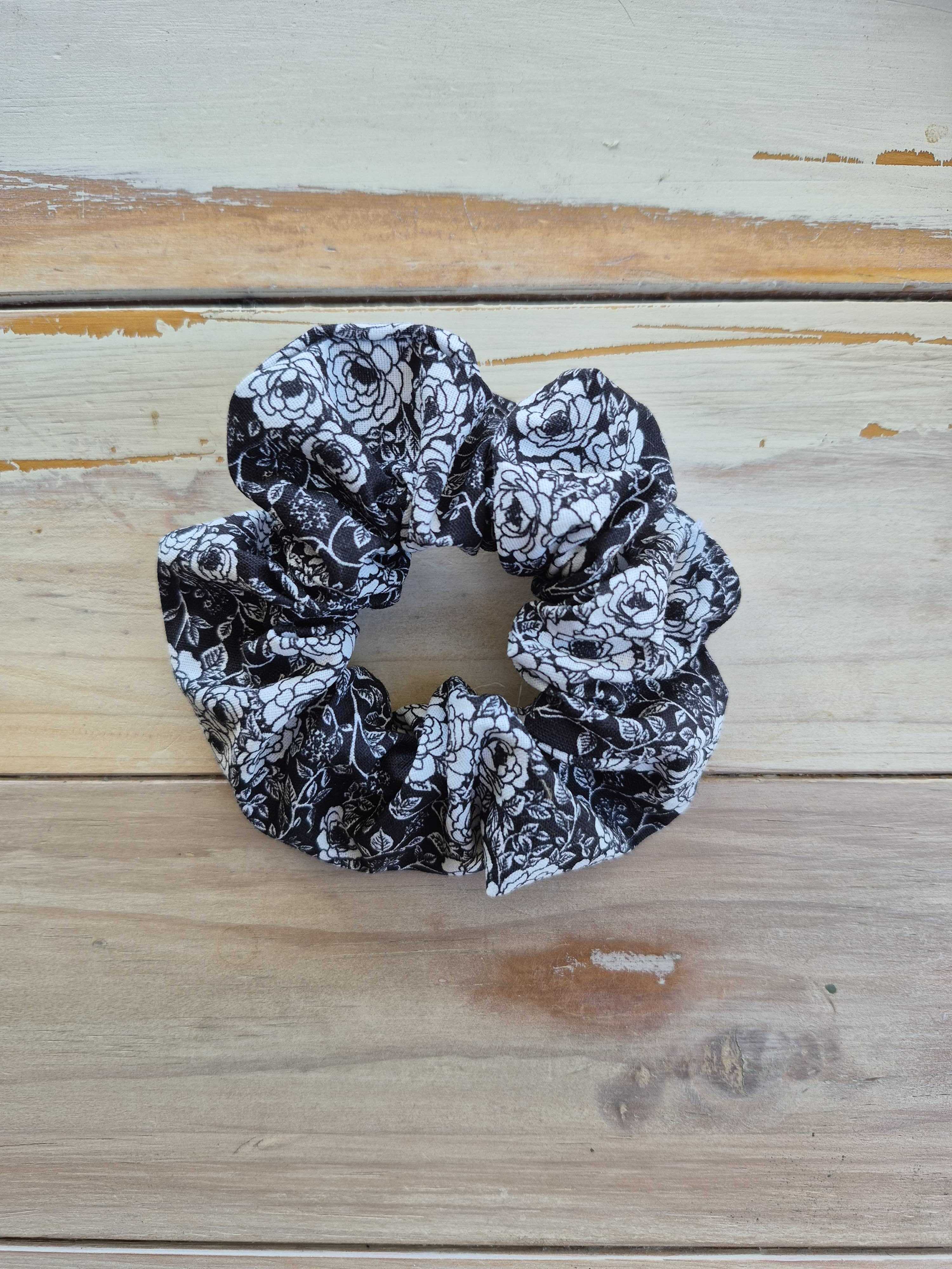 Moonlight Floral Scrunchie
