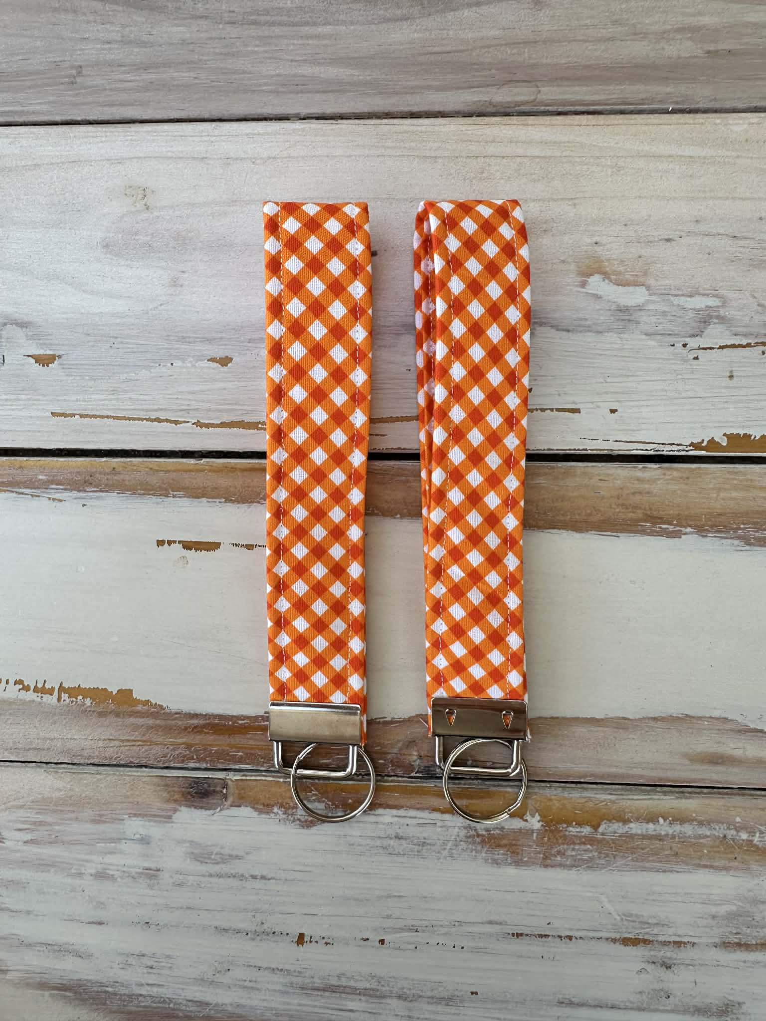 Tangerine Picnic Fabric Wristlet