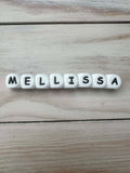 Personalised Silicone Bead Keychain