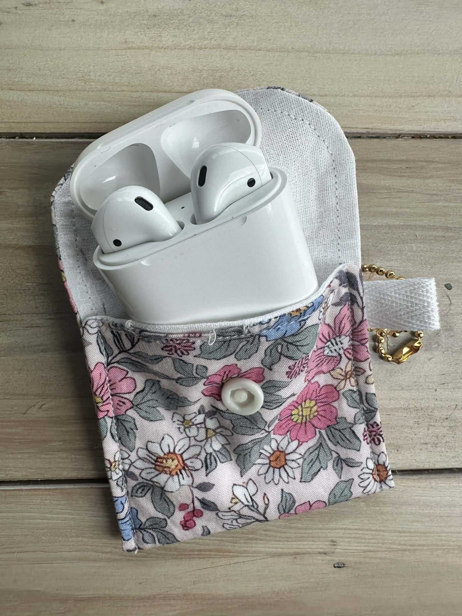 Love Yourself Floral Earbud Pouch