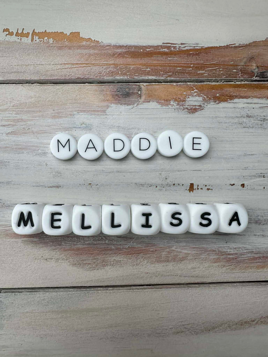 Personalised Silicone Bead Keychain