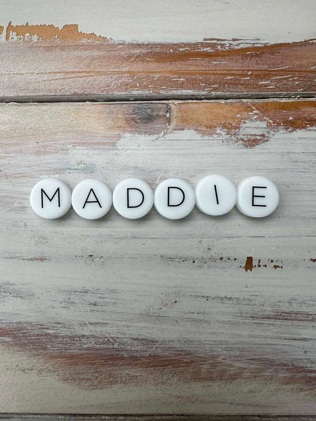 Personalised Silicone Bead Keychain
