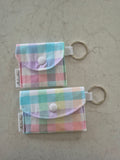 Rainbow Gingham Earbud Pouch