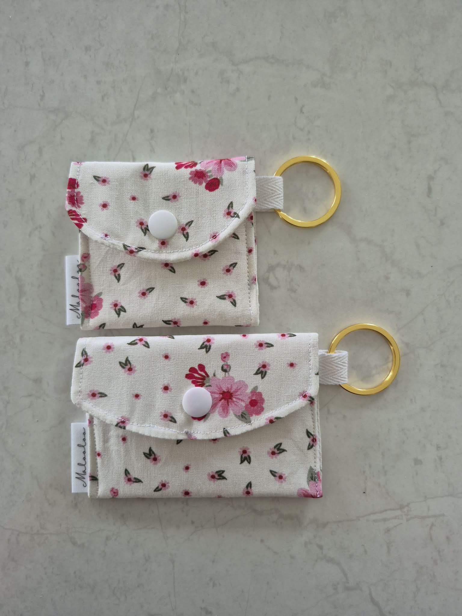 Pink Posy Earbud Pouch