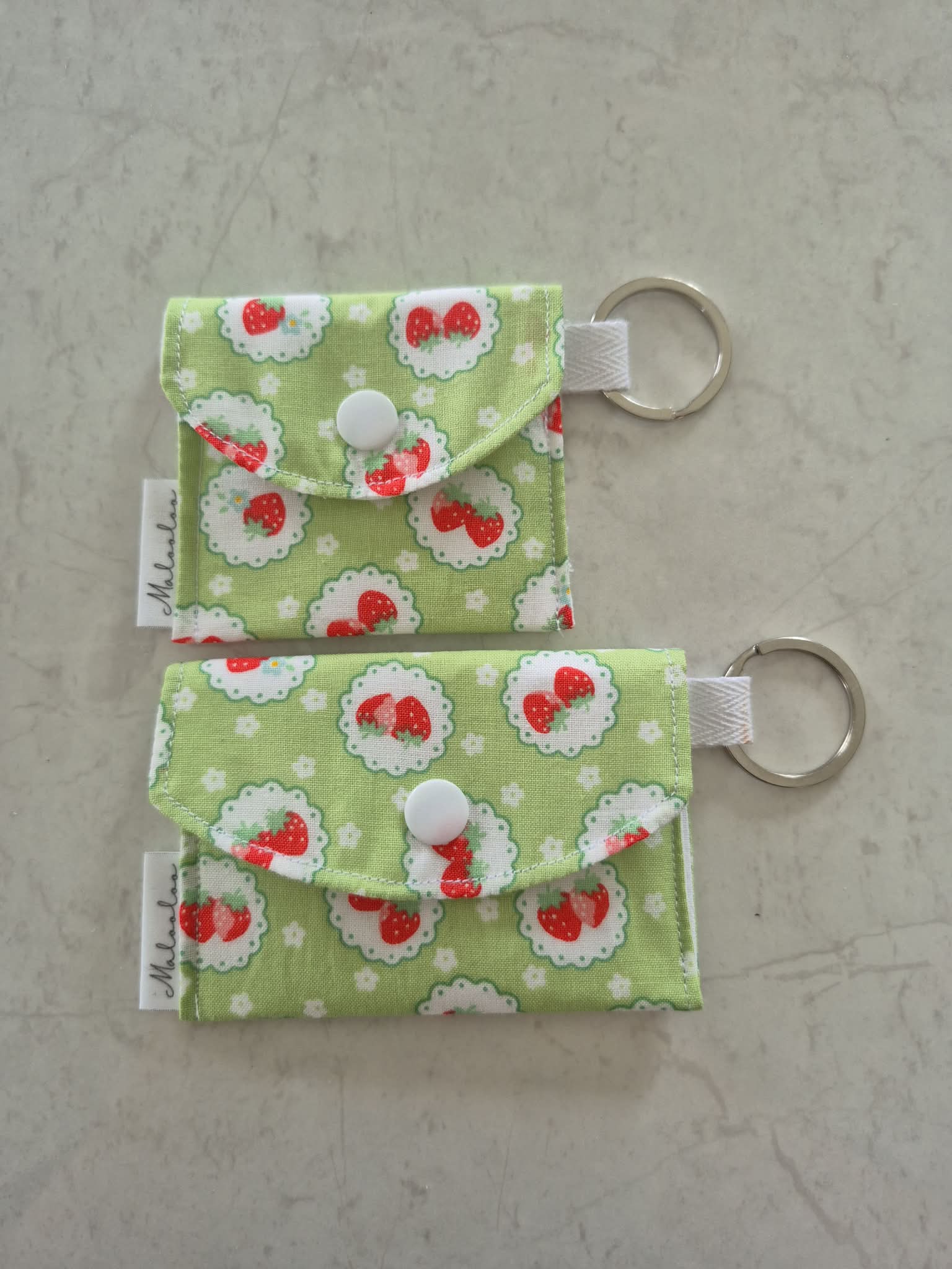 Vintage Strawberry Earbud Pouch