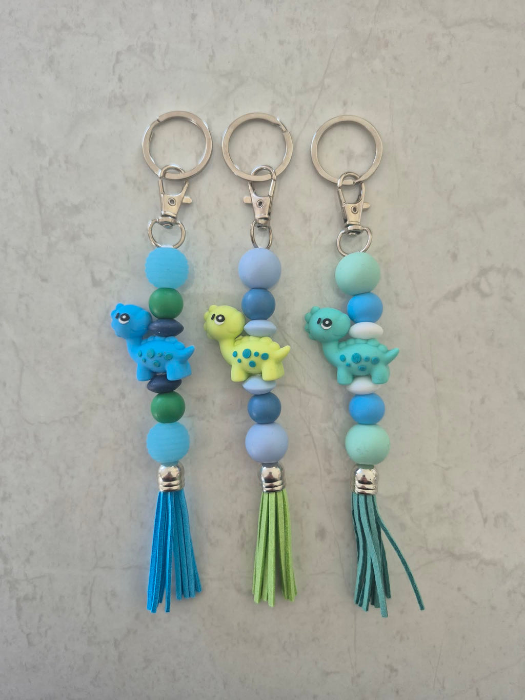 Animal Silicone Bead Keychain