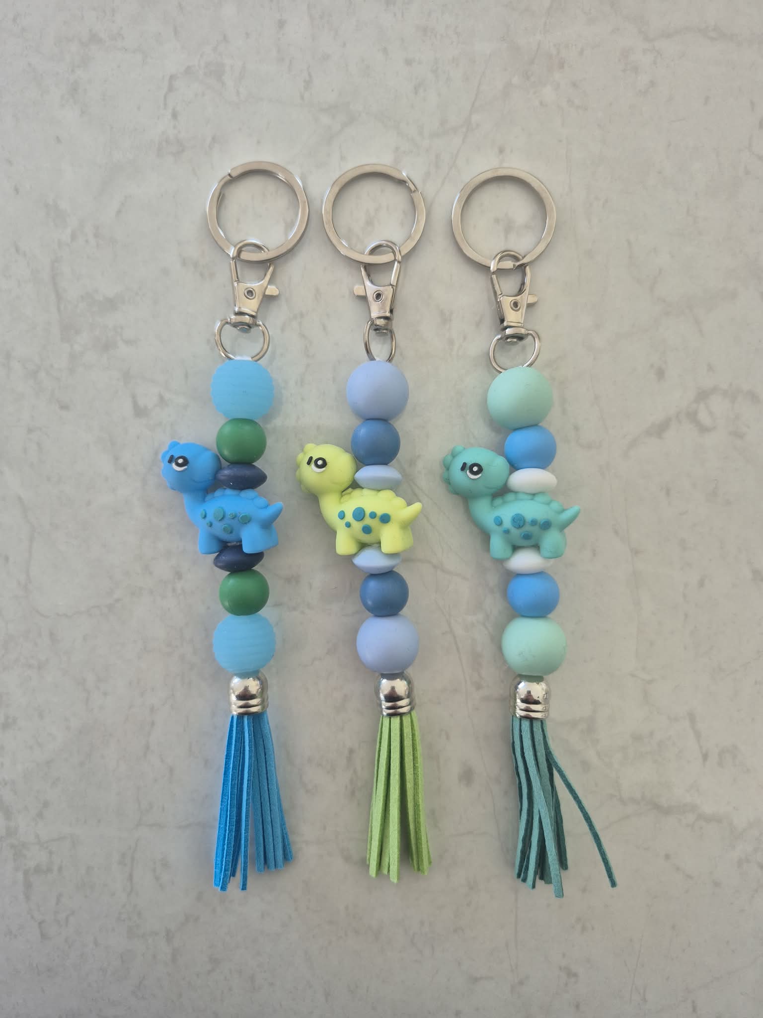 Animal Silicone Bead Keychain