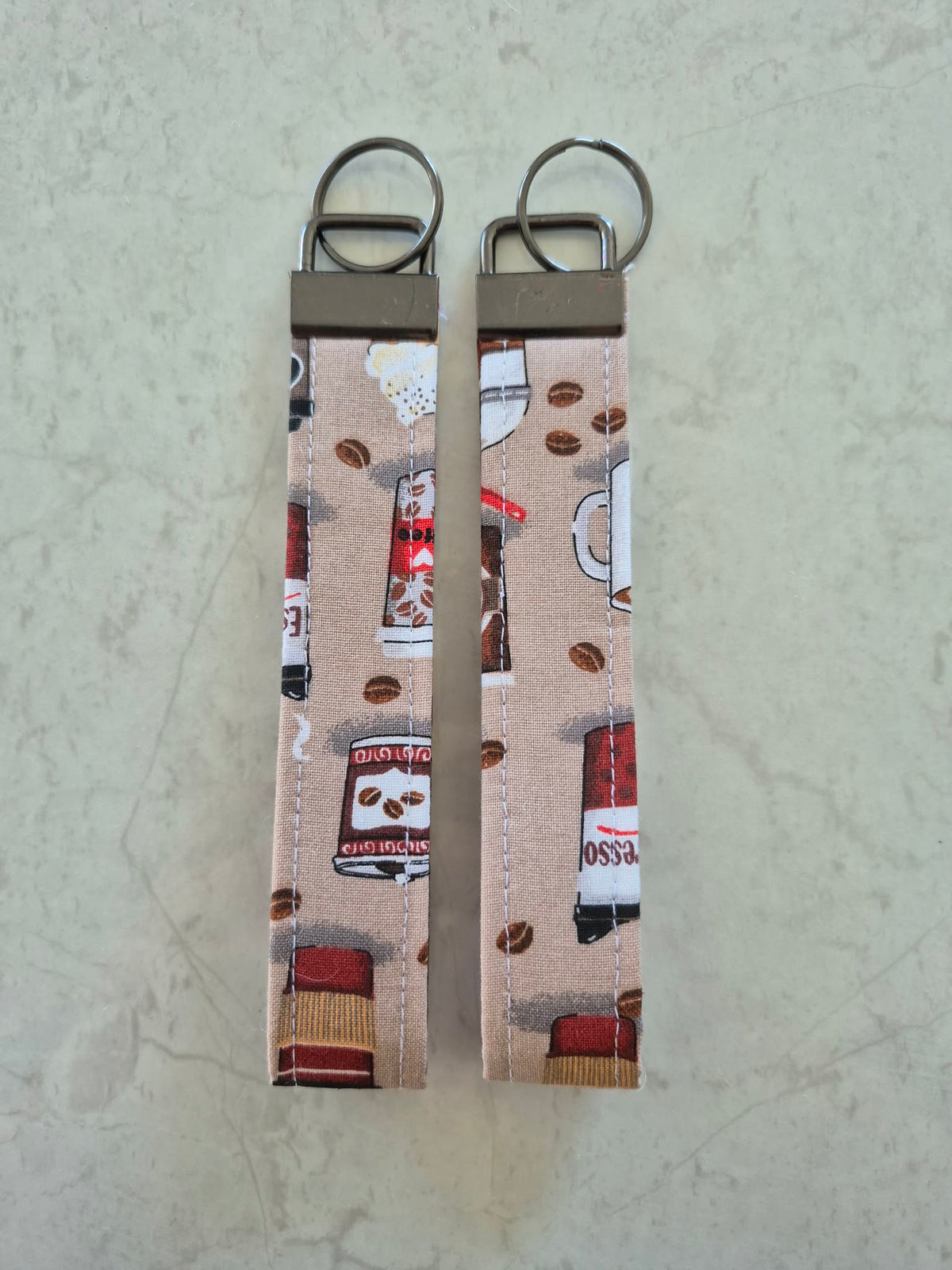 Coffee Date Fabric Wristlet
