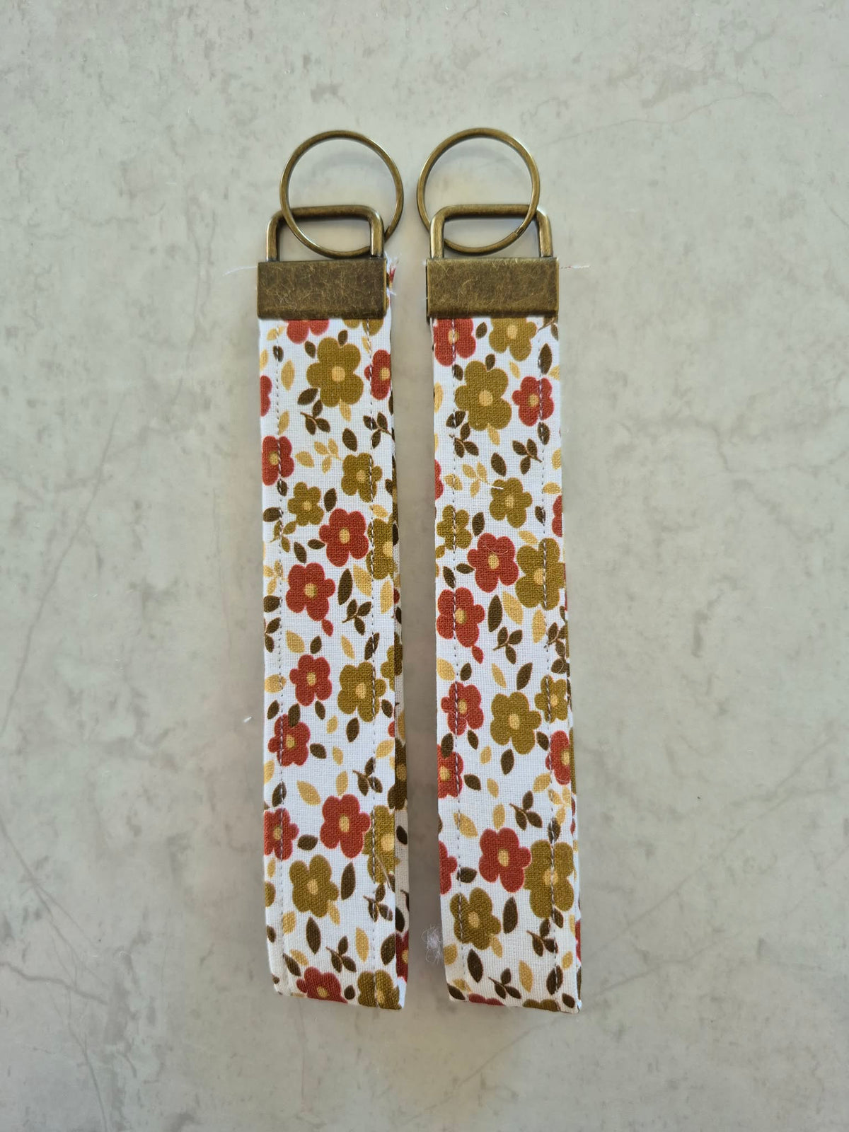 Toasted Floral Fabric Wristlet