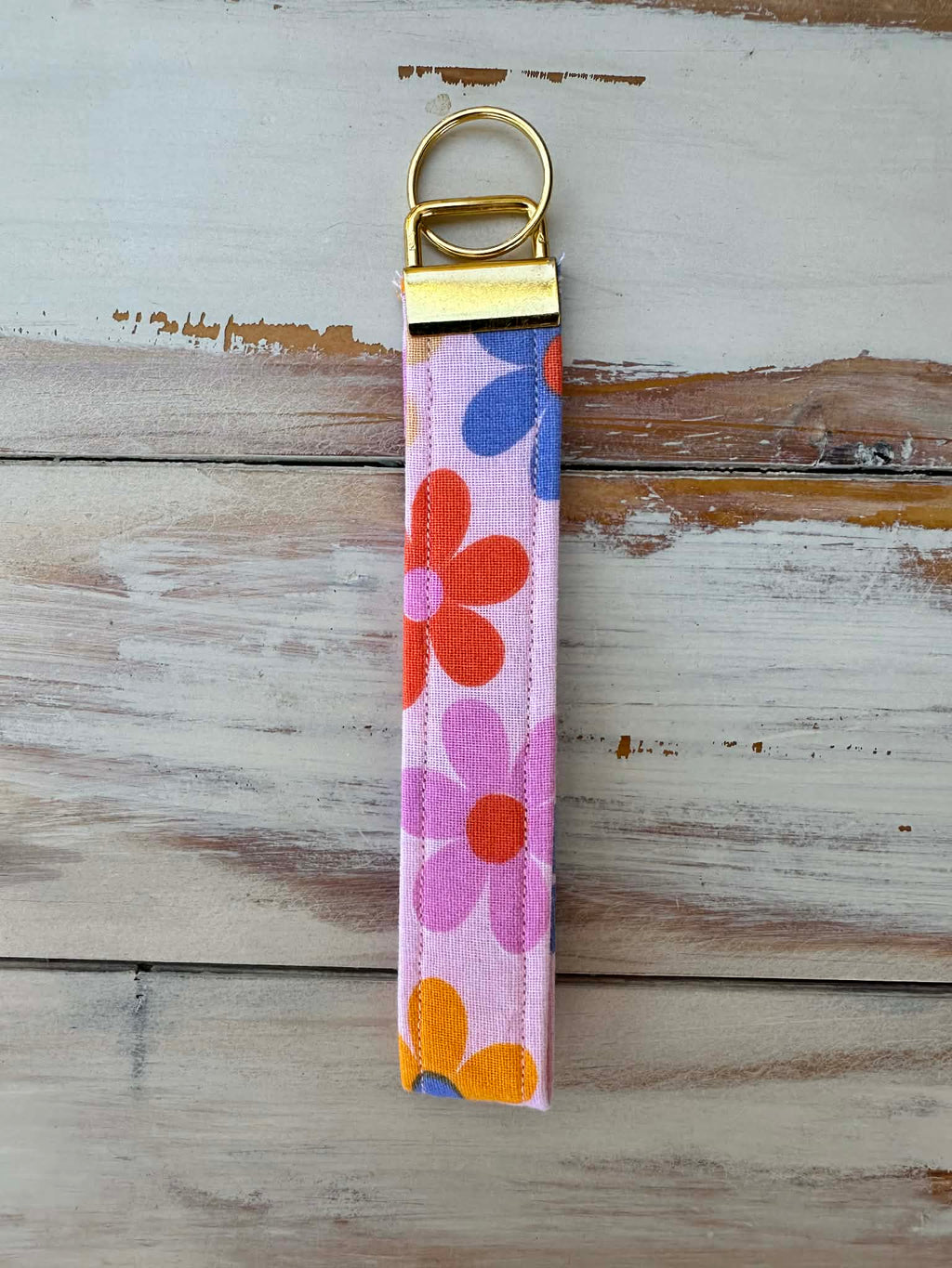 Petal Pop Floral Fabric Wristlet