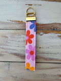 Petal Pop Floral Fabric Wristlet