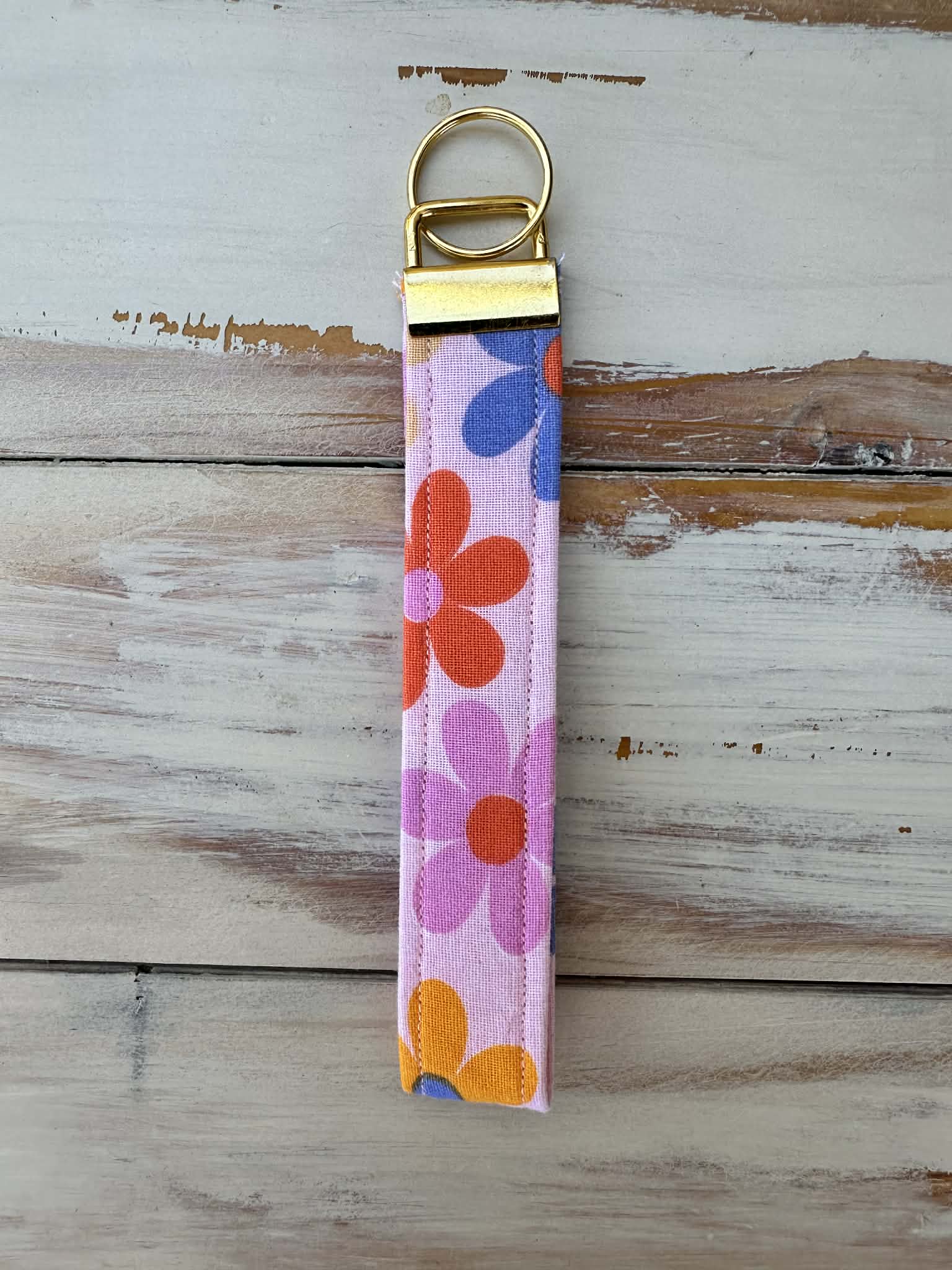Petal Pop Floral Fabric Wristlet