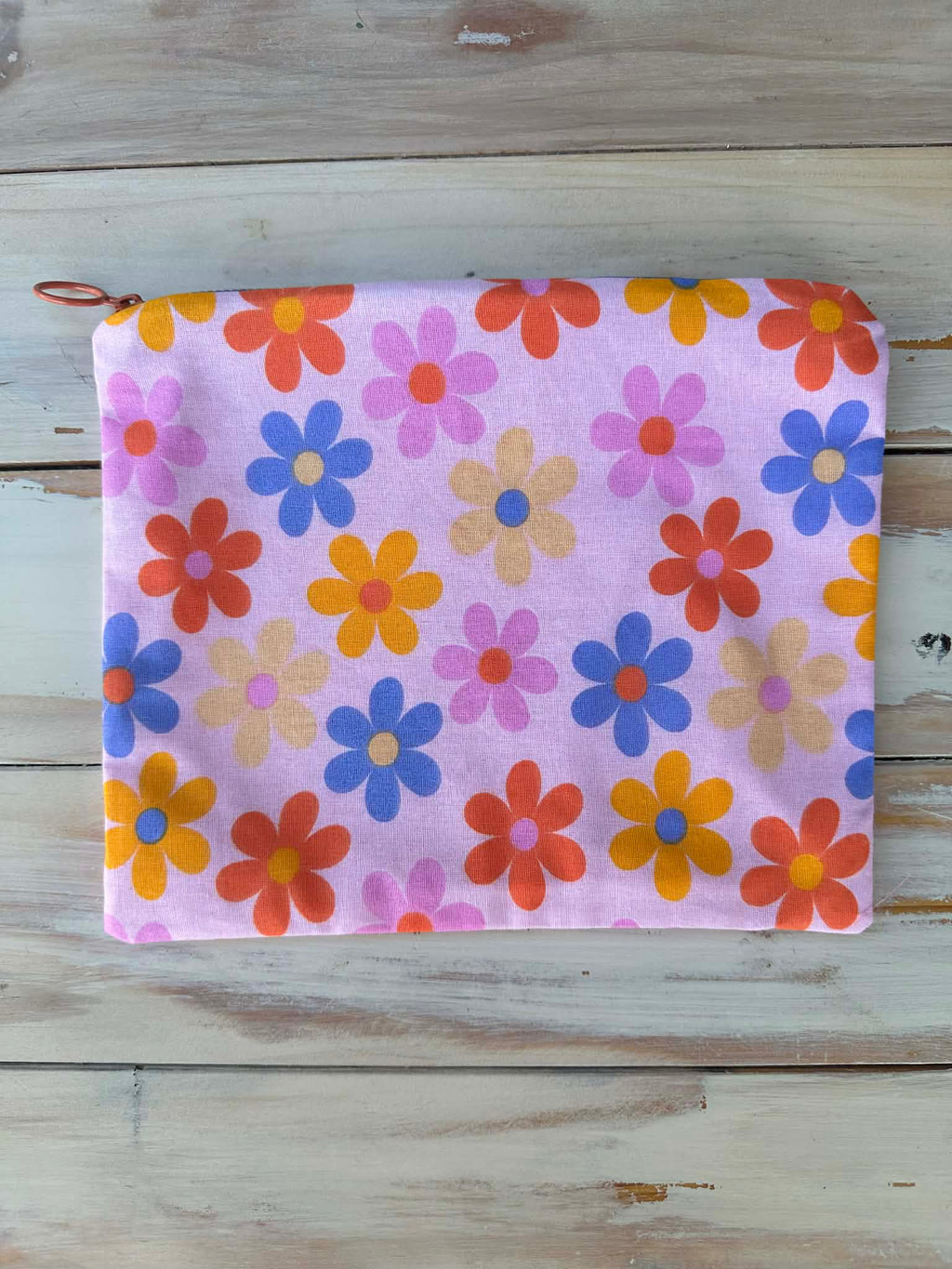 Petal Pop Floral Makeup/Accessory Pouch - Large