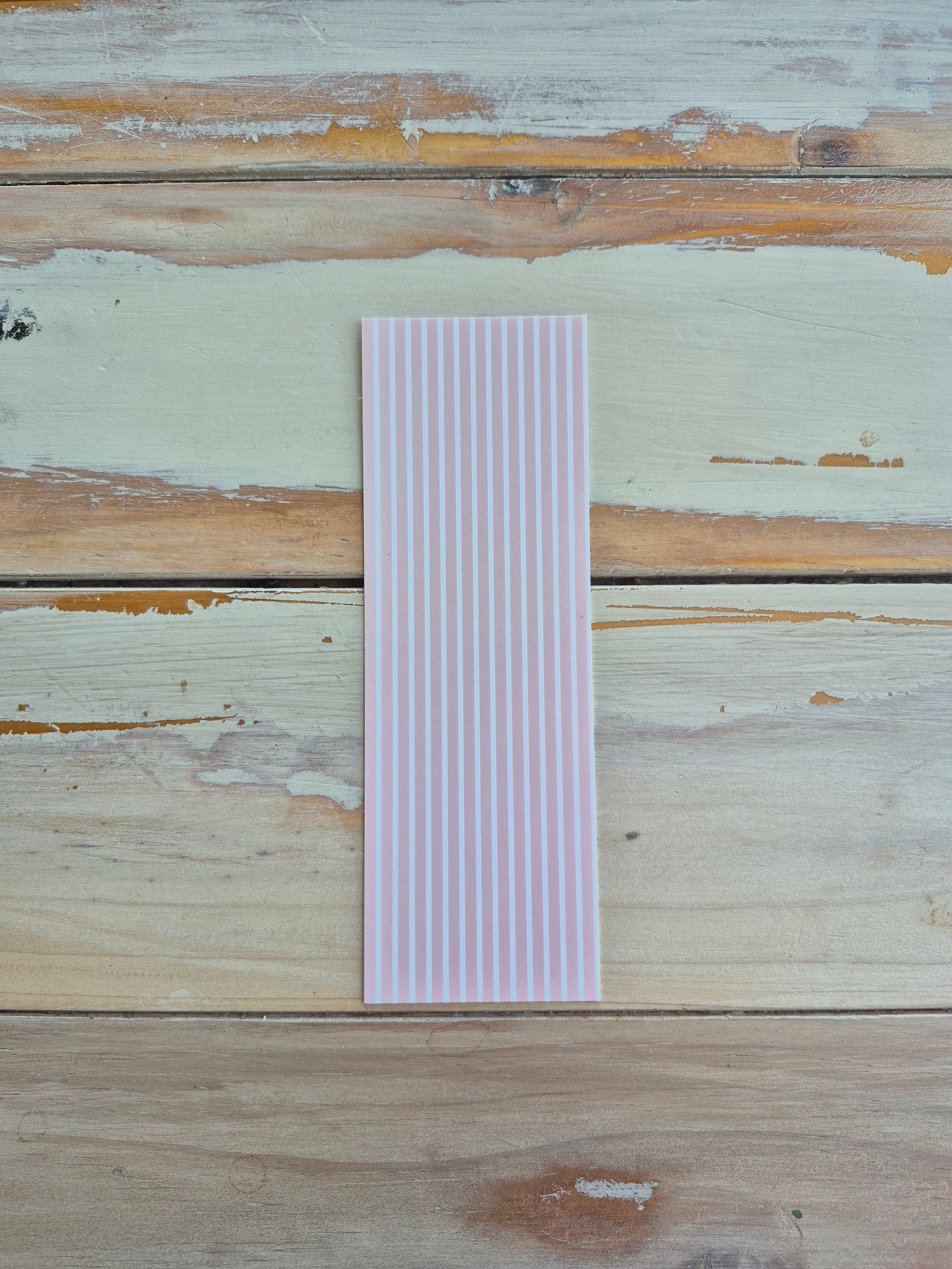 Pink Pinstripe bookmark