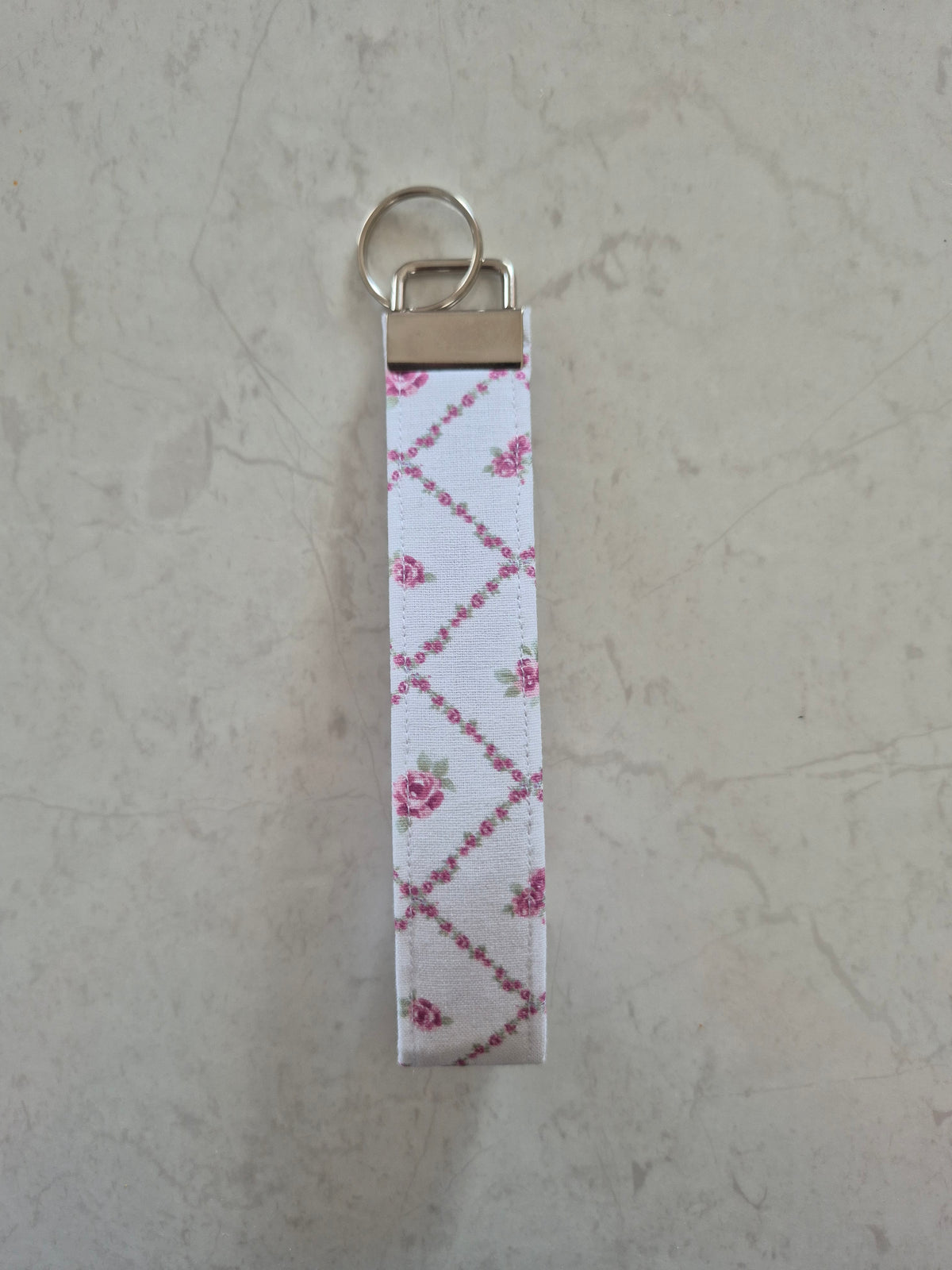 Cottage Rose Fabric Wristlet