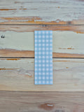 Blue Gingham bookmark